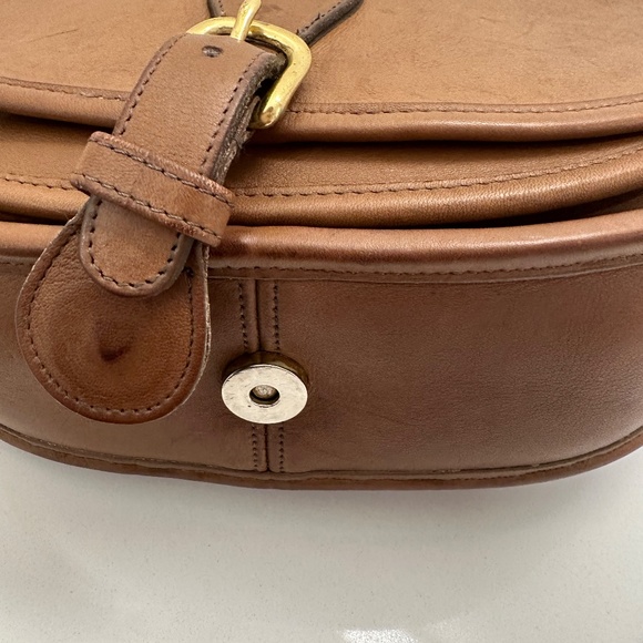 Vintage Coach Brown "Saddle" Bag circa 1970s - Picture 10 of 11